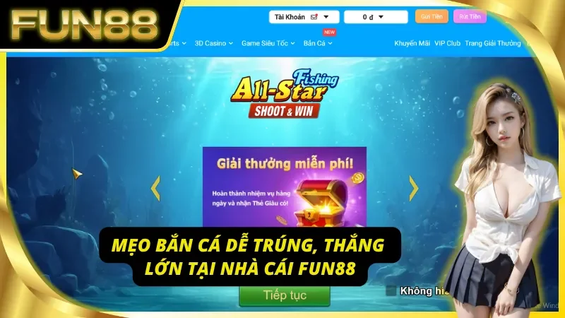 Mẹo thắng lớn tại bắn cá Fun88