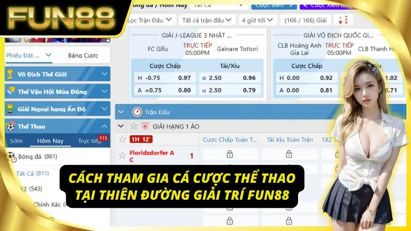 Cách tham gia cá cược thể thao Fun88 cực chi tiết